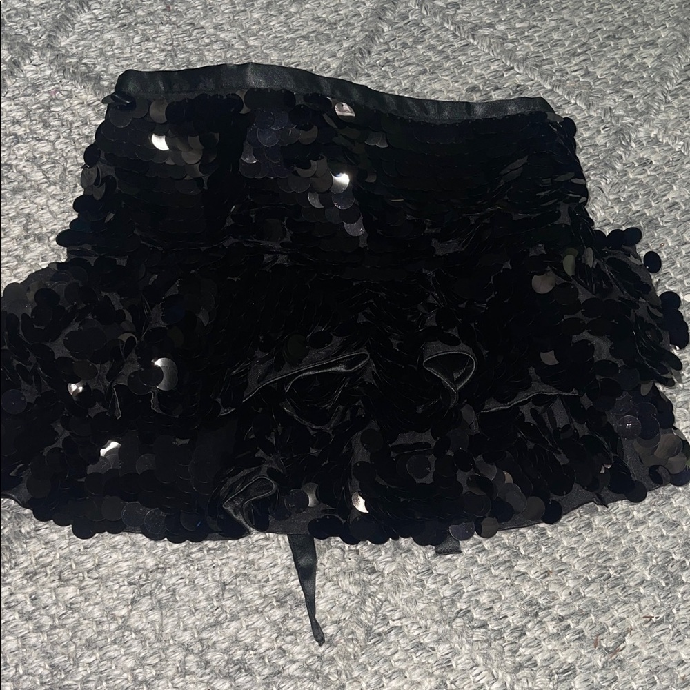 Glamorous Black Sequin apron